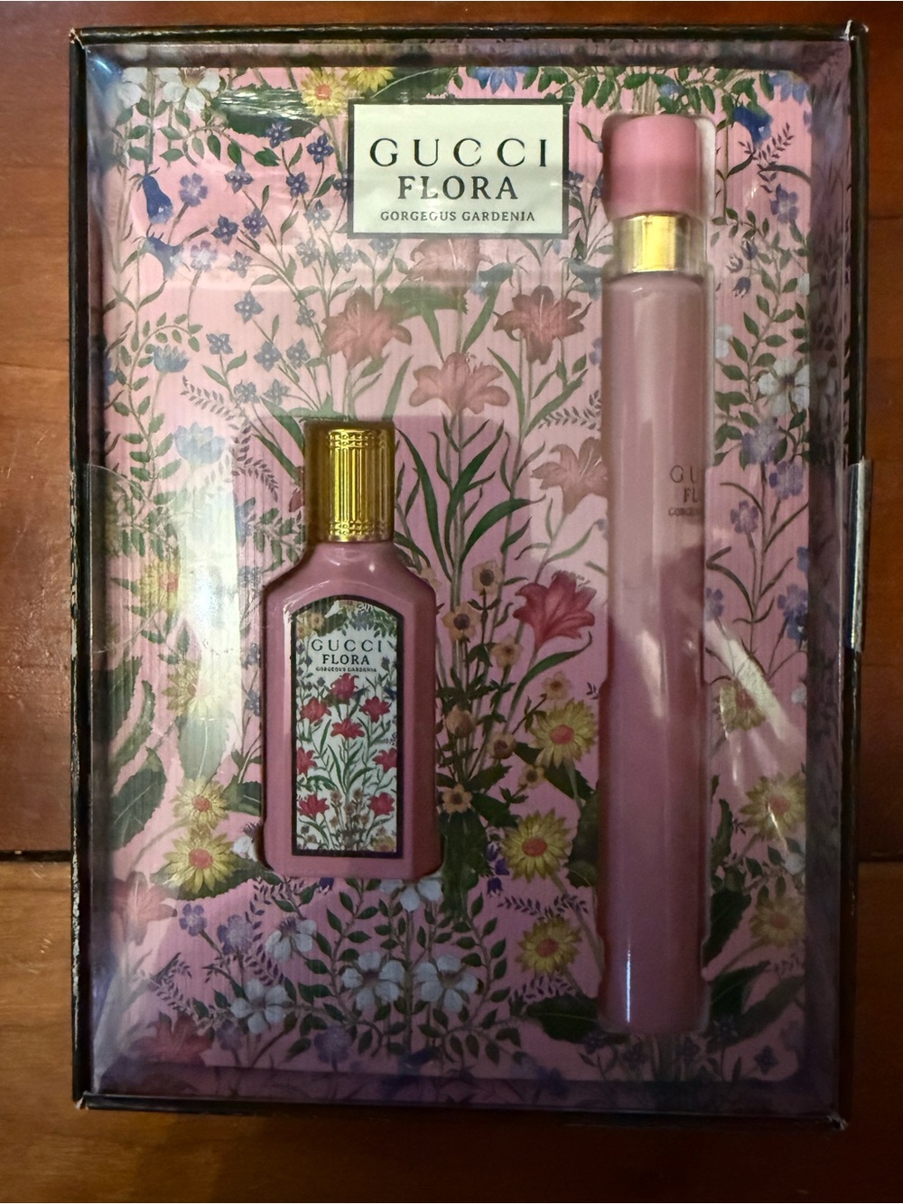 Gucci Flora Gorgeous Gardenia Boxed Set - Black and Pink Accents